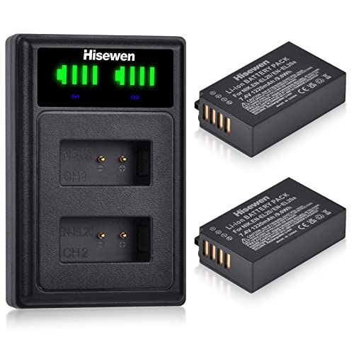 EN-EL20 EN-EL20a Akku und Ladegerät, Hisewen 2 Pack 1220mAh Akku für Nikon Coolpix P1000, P950, 1 AW1, 1 J1, 1 J2, 1 J3, 1 S1, 1 V3, DL24-500, Coolpix A Kamera EN-EL20 EN-EL20a Akku und Ladegerät, Hisewen 2 Pack 1220mAh Akku für Nikon Coolpix P1000, P950, 1 AW1, 1 J1, 1 J2, 1 J3, 1 S1, 1 V3, DL24-500, Coolpix A Kamera von Hisewen