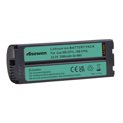 Hisewen 2000mAh NB-CP2L NBCP1L Akku für Canon SELPHY CP800, CP900, CP910, CP1200, CP1300, CP1500 Fotodrucker Hisewen 2000mAh NB-CP2L NBCP1L Akku für Canon SELPHY CP800, CP900, CP910, CP1200, CP1300, CP1500 Fotodrucker von Hisewen