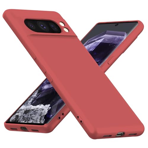 Hismart Google Pixel 8 Pro Handyhülle 6,7 Zoll (2023), weiche, schlanke TPU-Silikon-Rückseite, Stoßdämpfung, hautfreundlich und Kratzfest, 360°-Rundumschutz, Schutzhülle für Pixel 8 Pro Hülle von Hismart