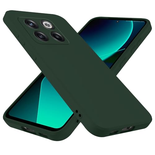 Hismart Handyhülle für OnePlus 10T, schlanke Silikon – Kieferngrün von Hismart