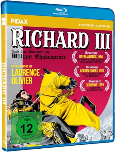 Richard III / Preisgekröntes historisches Königsdrama mit Starbesetzung / Shakespeare-Verfilmung von Laurence Olivier (Pidax Historien-Klassiker) [Blu-ray] von History Movies (Pidax Historien Klassiker)
