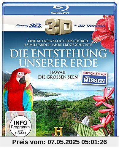 Die Entstehung unserer Erde: Hawaii & Die großen Seen (History) [3D Blu-ray + 2D Version] von History