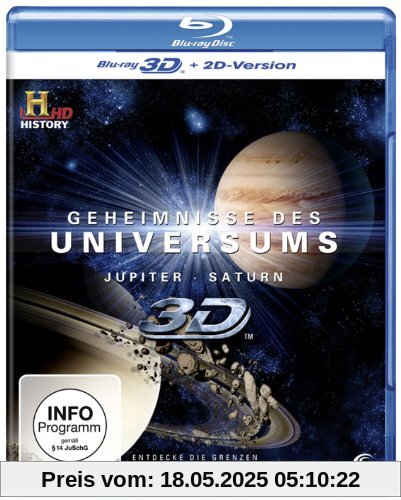 Geheimnisse des Universums 3D - Jupiter/Saturn (History) [3D Blu-ray + 2D Version] von History