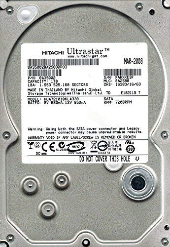Hitachi HUA721010KLA330 MLC: BA2588 P/N: 0A35002 1TB (zertifiziert generalüberholt) von Hitachi