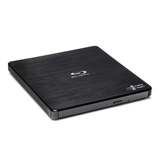 Hitachi-LG BP55 External Blu-Ray Drive, USB 2.0 Slim Portable Player/Rewriter for Laptop, Desktop PC, Windows 11 Compatible, with TV Connectivity, 3D Playback, 8x Read/Write Speed - Black Hitachi-LG BP55 External Blu-Ray Drive, USB 2.0 Slim Portable Player/Rewriter for Laptop, Desktop PC, Windows 11 Compatible, with TV Connectivity, 3D Playback, 8x Read/Write Speed - Black von Hitachi-LG