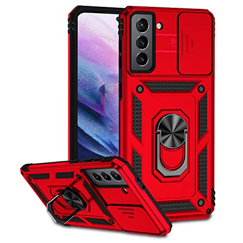 Hitaoyou Samsung Galaxy S21 Hülle, Galaxy S21 Fall mit Kameraabdeckung Kickstand Military Grade Stoßfeste Heavy Duty Schutz Mädchen Frauen Boy Männer Telefon Fall für Galaxy S21 6.1'' Hitaoyou Samsung Galaxy S21 Hülle, Galaxy S21 Fall mit Kameraabdeckung Kickstand Military Grade Stoßfeste Heavy Duty Schutz Mädchen Frauen Boy Männer Telefon Fall für Galaxy S21 6.1'' von Hitaoyou