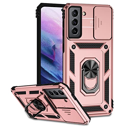 Hitaoyou Samsung Galaxy S21 Hülle, Galaxy S21 Fall mit Kameraabdeckung Kickstand Military Grade Stoßfeste Heavy Duty Schutz Mädchen Frauen Boy Männer Telefon Fall für Galaxy S21 6.1'' Hitaoyou Samsung Galaxy S21 Hülle, Galaxy S21 Fall mit Kameraabdeckung Kickstand Military Grade Stoßfeste Heavy Duty Schutz Mädchen Frauen Boy Männer Telefon Fall für Galaxy S21 6.1'' von Hitaoyou