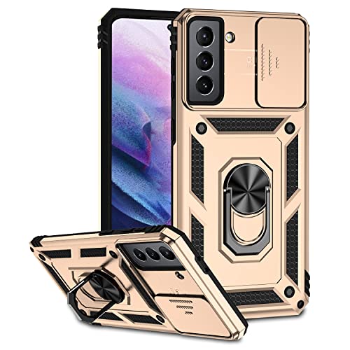 Hitaoyou Samsung Galaxy S21 Hülle, Fall mit Kameraabdeckung Kickstand Military Grade Stoßfeste Heavy Duty Schutz Mädchen Frauen Boy Männer Telefon Fall für Galaxy S21 6.1'' Hitaoyou Samsung Galaxy S21 Hülle, Fall mit Kameraabdeckung Kickstand Military Grade Stoßfeste Heavy Duty Schutz Mädchen Frauen Boy Männer Telefon Fall für Galaxy S21 6.1'' von Hitaoyou