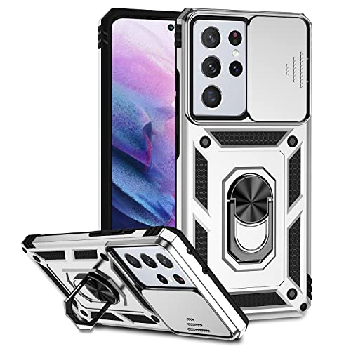 Hitaoyou Samsung Galaxy S21 Ultra Hülle, Galaxy S21 Ultra Fall mit Kameraabdeckung Kickstand Military Grade Stoßfeste Heavy Duty Schutz mit Magnetic Car Mount Halter Fall für Galaxy S21 Ultra Hitaoyou Samsung Galaxy S21 Ultra Hülle, Galaxy S21 Ultra Fall mit Kameraabdeckung Kickstand Military Grade Stoßfeste Heavy Duty Schutz mit Magnetic Car Mount Halter Fall für Galaxy S21 Ultra von Hitaoyou