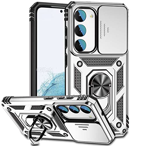 Hitaoyou Samsung Galaxy S23 Hülle, Galaxy S23 Fall mit Kameraabdeckung Kickstand Military Grade Stoßfeste Heavy Duty Schutz Mädchen Frauen Boy Männer Telefon Fall für Galaxy S23 6.1'' Hitaoyou Samsung Galaxy S23 Hülle, Galaxy S23 Fall mit Kameraabdeckung Kickstand Military Grade Stoßfeste Heavy Duty Schutz Mädchen Frauen Boy Männer Telefon Fall für Galaxy S23 6.1'' von Hitaoyou