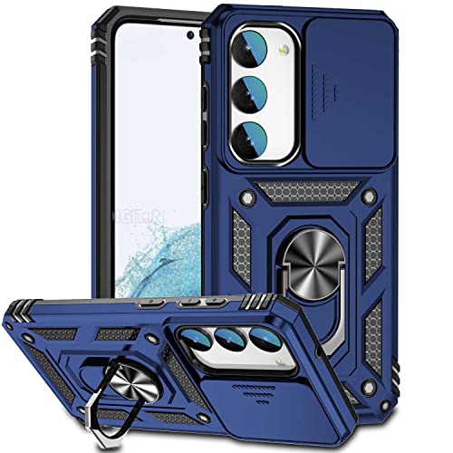 Hitaoyou Samsung Galaxy S23 Hülle, Galaxy S23 Fall mit Kameraabdeckung Kickstand Military Grade Stoßfeste Heavy Duty Schutz Mädchen Frauen Boy Männer Telefon Fall für Galaxy S23 6.1'' von Hitaoyou