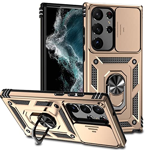 Hitaoyou Samsung Galaxy S23 Ultra Hülle, Galaxy S23 Ultra Fall mit Kameraabdeckung Kickstand Military Grade Stoßfeste Heavy Duty Schutz mit Magnetic Car Mount Halter Fall für Galaxy S23 Ultra Hitaoyou Samsung Galaxy S23 Ultra Hülle, Galaxy S23 Ultra Fall mit Kameraabdeckung Kickstand Military Grade Stoßfeste Heavy Duty Schutz mit Magnetic Car Mount Halter Fall für Galaxy S23 Ultra von Hitaoyou