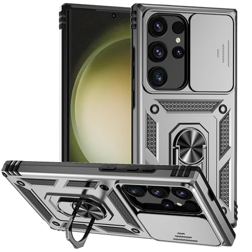 Hitaoyou für Samsung Galaxy S24 Ultra Hülle, Samsung S24 Ultra Fall mit Kameraabdeckung Kickstand Military Grade Stoßfeste Heavy Duty Schutz mit Magnetic Car Fall für Galaxy S24 Ultra 6.8'' Hitaoyou für Samsung Galaxy S24 Ultra Hülle, Samsung S24 Ultra Fall mit Kameraabdeckung Kickstand Military Grade Stoßfeste Heavy Duty Schutz mit Magnetic Car Fall für Galaxy S24 Ultra 6.8'' von Hitaoyou