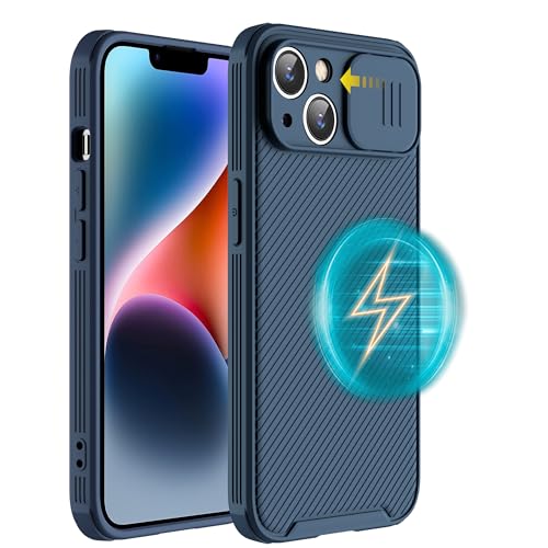 Hitaoyou für iPhone 15 Hülle kompatibel mit Magsafe, iPhone 15 Hülle mit Kameraabdeckung, stoßfester, robuster Schutz in Militärqualität mit magnetischen Handyhüllen für iPhone 15 Hitaoyou für iPhone 15 Hülle kompatibel mit Magsafe, iPhone 15 Hülle mit Kameraabdeckung, stoßfester, robuster Schutz in Militärqualität mit magnetischen Handyhüllen für iPhone 15 von Hitaoyou