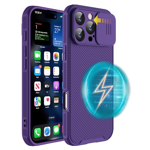 Hitaoyou iPhone 16 Pro Hülle Kompatibel Mit Magsafe - Stoßfeste, Robuste Magnetische Handyhülle in Militärqualität Mit Kameraabdeckung von Hitaoyou