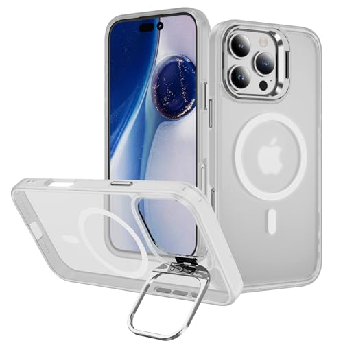 Hitaoyou für iPhone 16 Pro Max Hülle kompatibel mit Magsafe, transparente, Matte Kamera Kickstand Schutzhülle für iPhone 16 Pro Max, stoßfeste Abdeckung, Hüllen für iPhone 16 Pro Max 6.9'' Hitaoyou für iPhone 16 Pro Max Hülle kompatibel mit Magsafe, transparente, Matte Kamera Kickstand Schutzhülle für iPhone 16 Pro Max, stoßfeste Abdeckung, Hüllen für iPhone 16 Pro Max 6.9'' von Hitaoyou