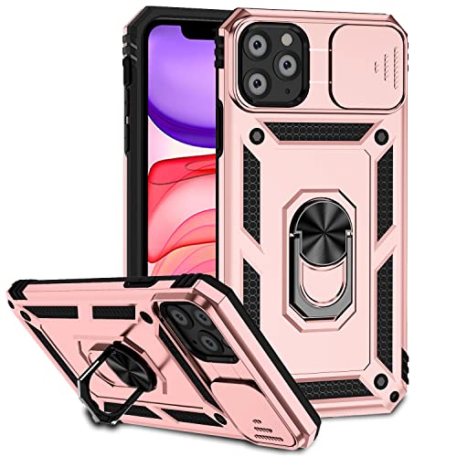 Hitaoyou iPhone 11 Pro Max Hülle, iPhone 11 Pro Max Hülle mit Kameraabdeckung & Ständer Militärqualität Stoßfest Robuste Schutzhülle mit magnetischer Autohalterung Hüllen für iPhone 11 Pro max von Hitaoyou