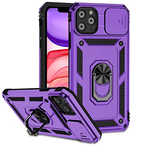 Hitaoyou iPhone 11 Pro Max Hülle, iPhone 11 Pro Max Hülle mit Kameraabdeckung & Ständer Militärqualität Stoßfest Robuste Schutzhülle mit magnetischer Autohalterung Hüllen für iPhone 11 Pro max von Hitaoyou