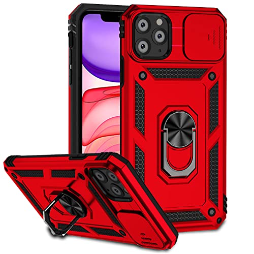 Hitaoyou iPhone 11 Pro Max Hülle, iPhone 11 Pro Max Hülle mit Kameraabdeckung & Ständer Militärqualität Stoßfest Robuste Schutzhülle mit magnetischer Autohalterung Hüllen für iPhone 11 Pro max von Hitaoyou