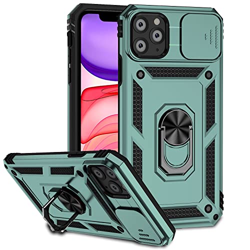 Hitaoyou iPhone 11 Pro Max Hülle, iPhone 11 Pro Max Hülle mit Kameraabdeckung & Ständer Militärqualität Stoßfest Robuste Schutzhülle mit magnetischer Autohalterung Hüllen für iPhone 11 Pro max von Hitaoyou