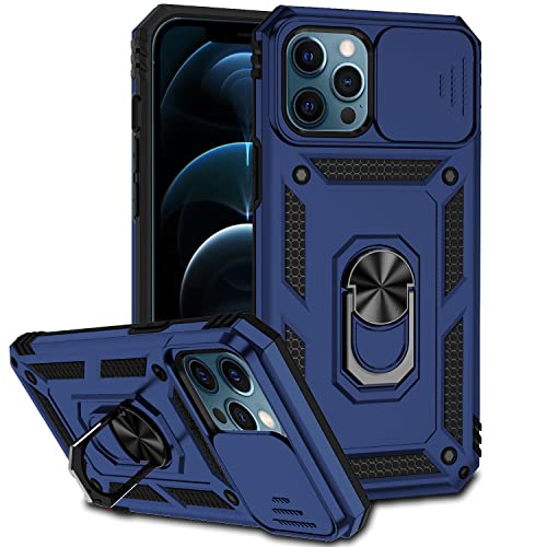 Hitaoyou iPhone 12 Pro Max Hülle mit Kameraabdeckung & Ständer, Schiebeobjektivschutz + 360° drehbarer Ringständer, schlagfest, stoßfest, Stoßschutz, Hüllen für iPhone 12 pro max 6,7 Zoll Hitaoyou iPhone 12 Pro Max Hülle mit Kameraabdeckung & Ständer, Schiebeobjektivschutz + 360° drehbarer Ringständer, schlagfest, stoßfest, Stoßschutz, Hüllen für iPhone 12 pro max 6,7 Zoll von Hitaoyou