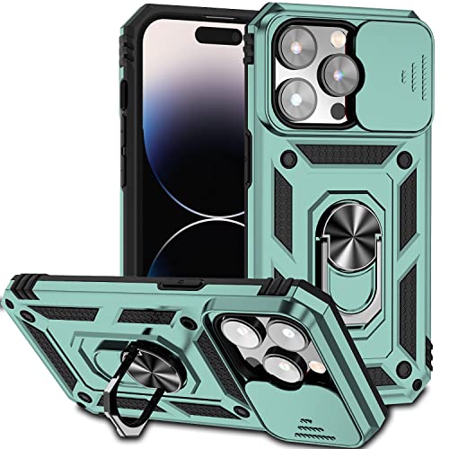 Hitaoyou iPhone 14 Pro Hülle mit Kameraabdeckung & Ständer Militärqualität Stoßfest Heavy Duty Schutz mit magnetischer Autohalterung Handyhüllen für iPhone 14 Pro 6.1'' Hitaoyou iPhone 14 Pro Hülle mit Kameraabdeckung & Ständer Militärqualität Stoßfest Heavy Duty Schutz mit magnetischer Autohalterung Handyhüllen für iPhone 14 Pro 6.1'' von Hitaoyou