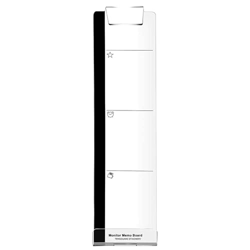 Hitburu Computer Memoboard,Acryl Schreibtisch-Computer Klebezettelhalter | Klarer Organizer mit Seitenmontage als Schreibtischzubehör für Laptop und Büro Hitburu Computer Memoboard,Acryl Schreibtisch-Computer Klebezettelhalter | Klarer Organizer mit Seitenmontage als Schreibtischzubehör für Laptop und Büro von Hitburu