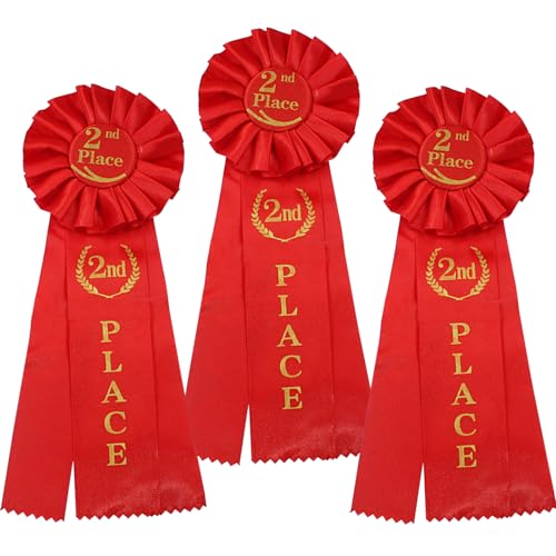 Hitefu 3 Packungen rotes Preisband mit Resette-Band für den Gewinner des Hauptpreises 1. Platz für Klassenzimmer, Wettbewerbe und Sportveranstaltungen Hitefu 3 Packungen rotes Preisband mit Resette-Band für den Gewinner des Hauptpreises 1. Platz für Klassenzimmer, Wettbewerbe und Sportveranstaltungen von Hitefu