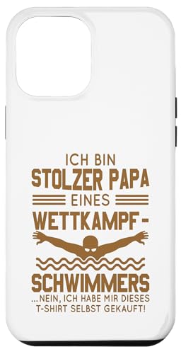 Stolzer Papa Wettkampfschwimmer Geschenk braun voll Hülle für iPhone 12 Pro Max von Hito & Ece Family Love