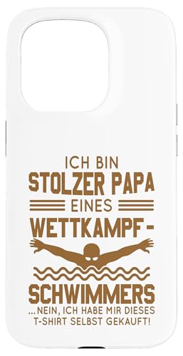 Stolzer Papa Wettkampfschwimmer Geschenk braun voll Hülle für iPhone 15 Pro Stolzer Papa Wettkampfschwimmer Geschenk braun voll Hülle für iPhone 15 Pro von Hito & Ece Family Love