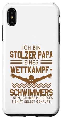 Stolzer Papa Wettkampfschwimmer Geschenk braun voll Hülle für iPhone XS Max Stolzer Papa Wettkampfschwimmer Geschenk braun voll Hülle für iPhone XS Max von Hito & Ece Family Love