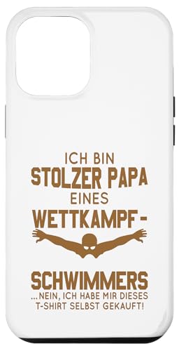 Stolzer Papa Wettkampfschwimmer Geschenk braun weiß Hülle für iPhone 12 Pro Max Stolzer Papa Wettkampfschwimmer Geschenk braun weiß Hülle für iPhone 12 Pro Max von Hito & Ece Family Love