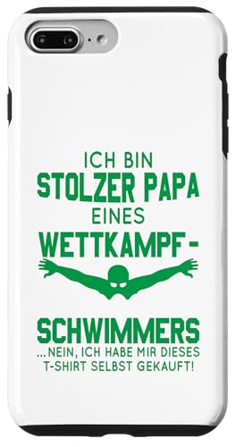 Stolzer Papa Wettkampfschwimmer Geschenk dunkelgrün weiß Hülle für iPhone 7 Plus/8 Plus Stolzer Papa Wettkampfschwimmer Geschenk dunkelgrün weiß Hülle für iPhone 7 Plus/8 Plus von Hito & Ece Family Love