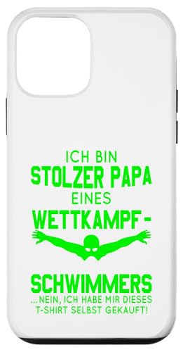 Stolzer Papa Wettkampfschwimmer Geschenk hellgrün weiß Hülle für iPhone 12 mini Stolzer Papa Wettkampfschwimmer Geschenk hellgrün weiß Hülle für iPhone 12 mini von Hito & Ece Family Love