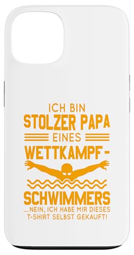 Stolzer Papa Wettkampfschwimmer Geschenk orange Hülle für iPhone 13 Stolzer Papa Wettkampfschwimmer Geschenk orange Hülle für iPhone 13 von Hito & Ece Family Love