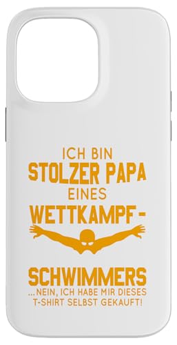 Stolzer Papa Wettkampfschwimmer Geschenk orange weiß Hülle für iPhone 14 Pro Max Stolzer Papa Wettkampfschwimmer Geschenk orange weiß Hülle für iPhone 14 Pro Max von Hito & Ece Family Love