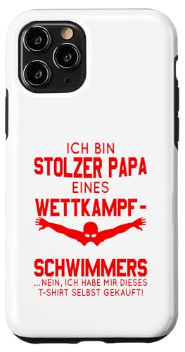 Stolzer Papa Wettkampfschwimmer Geschenk rot weiß Hülle für iPhone 11 Pro Stolzer Papa Wettkampfschwimmer Geschenk rot weiß Hülle für iPhone 11 Pro von Hito & Ece Family Love