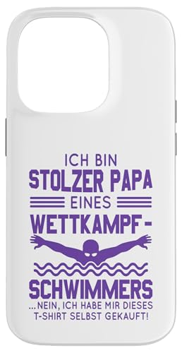 Stolzer Papa Wettkampfschwimmer Geschenk violett voll Hülle für iPhone 14 Pro Stolzer Papa Wettkampfschwimmer Geschenk violett voll Hülle für iPhone 14 Pro von Hito & Ece Family Love