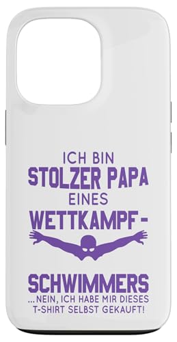 Stolzer Papa Wettkampfschwimmer Geschenk violett weiß Hülle für iPhone 13 Pro Stolzer Papa Wettkampfschwimmer Geschenk violett weiß Hülle für iPhone 13 Pro von Hito & Ece Family Love