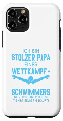 Stolzer Papa Wettkampfschwimmer Geschenk weiß hellblau Hülle für iPhone 11 Pro Stolzer Papa Wettkampfschwimmer Geschenk weiß hellblau Hülle für iPhone 11 Pro von Hito & Ece Family Love