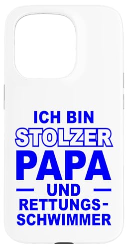 Stolzer Vater Rettungsschwimmer Statement Design für Väter Hülle für iPhone 15 Pro Stolzer Vater Rettungsschwimmer Statement Design für Väter Hülle für iPhone 15 Pro von Hito & Ece Family Love