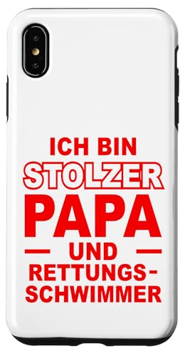 Stolzer Vater Rettungsschwimmer Statement Design für Väter Hülle für iPhone XS Max Stolzer Vater Rettungsschwimmer Statement Design für Väter Hülle für iPhone XS Max von Hito & Ece Family Love