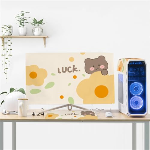 Hixingo 3 Stück Set Staubschutzhülle für Computer-Monitore, Tastatur Computer Host Desktop PC Monitor Protector Staubdicht Computer Fall Abdeckungen (19 Zoll,Tragen) von Hixingo