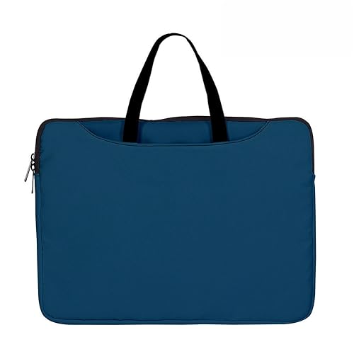 Hixingo Laptop-Handtasche für Frauen 13 14 15 Zoll Aktentasche, 3D Druckmuster Arbeitstasche Computer-Tasche Tragbare Bag Laptop-Schutzhülle Laptoptasche (15”,Blau) von Hixingo