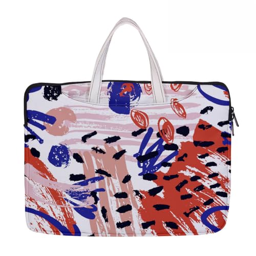 Hixingo Laptop-Handtasche für Frauen 13 14 15 Zoll Aktentasche 3D Druckmuster Arbeitstasche Computer-Tasche Tragbare Bag Laptop-Schutzhülle Laptoptasche (13”,Graffiti-Zeichnung 6) von Hixingo