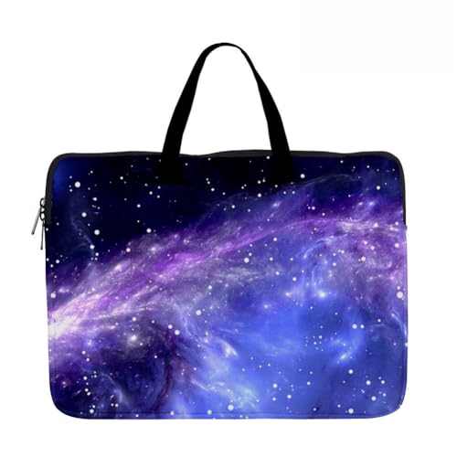 Hixingo Laptop-Handtasche für Frauen 13 14 15 Zoll Aktentasche 3D Druckmuster Arbeitstasche Computer-Tasche Tragbare Bag Laptop-Schutzhülle Laptoptasche (14”,Sternenhimmel 7) von Hixingo