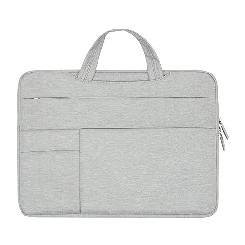 Hixingo Laptop-Handtasche für Frauen 13 14 15.6 Zoll Wasserdichtes Aktentasche Arbeitstasche Computer-Tasche Tragbare Bag Laptop-Schutzhülle Laptoptasche (13”,grau) von Hixingo