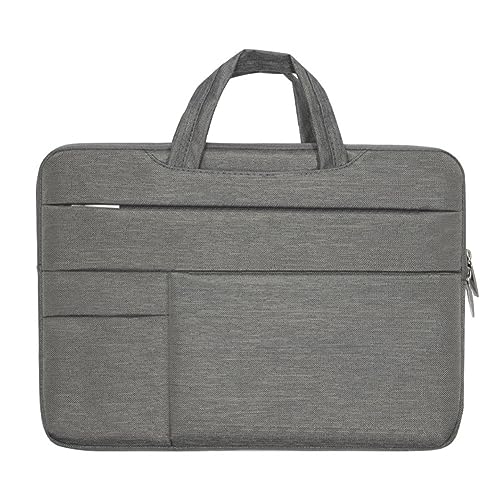 Hixingo Laptop-Handtasche für Frauen 13 14 15.6 Zoll Wasserdichtes Aktentasche Arbeitstasche Computer-Tasche Tragbare Bag Laptop-Schutzhülle Laptoptasche (14”,Braun) von Hixingo