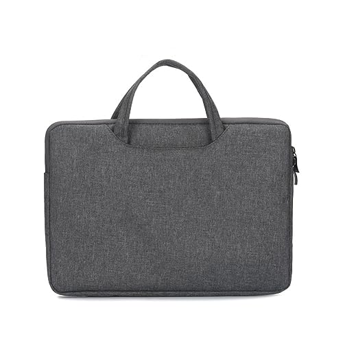 Hixingo Laptop-Handtasche für Frauen 13 14 15.6 Zoll Wasserdichtes Aktentasche Computer-Tasche Arbeitstasche Tragbare Bag Laptop-Schutzhülle Laptoptasche (15.6”,dunkelgrau) von Hixingo
