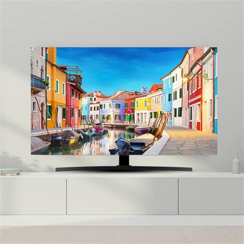 Hixingo TV Abdeckung Staubschutzhülle, 3D Landschaft Muster Schutzhülle Fernseher 32-80 Zoll TV Schutzhülle Fernsehabdeckung Fernseh Abdeckung Abdeckhaube für Fernseher (Landschaft,55inch) von Hixingo